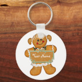 Gingerbrood Fun Sleutelhanger (Voorkant)