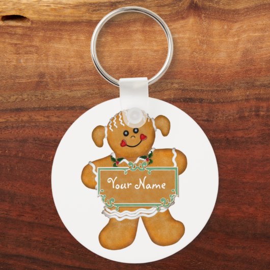 Gingerbrood Fun Sleutelhanger (Voorkant)