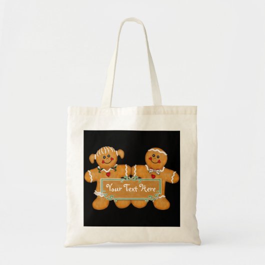 Gingerbrood Fun Tote Bag (Voorkant)