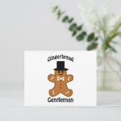 Gingerbrood Gentleman Briefkaart (Staand voorkant)