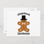 Gingerbrood Gentleman Briefkaart (Voorkant / Achterkant)