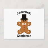 Gingerbrood Gentleman Briefkaart (Voorkant)