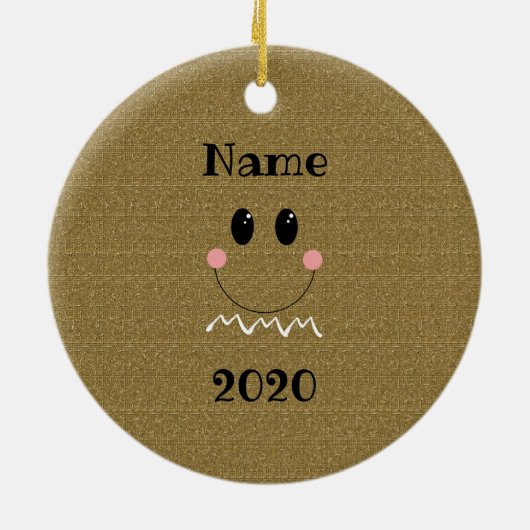 Gingerbrood Gepersonaliseerd Ornament (Achterkant)