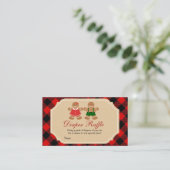 Gingerbrood Geslacht Raffle Diaper onthullen Informatiekaartje (Staand voorkant)