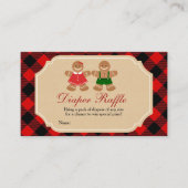 Gingerbrood Geslacht Raffle Diaper onthullen Informatiekaartje (Voorkant)