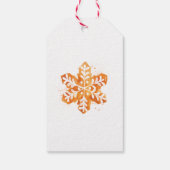 Gingerbrood Girl Baby shower Favor Tag Cadeaulabel (Achterkant)