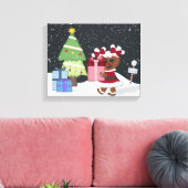 Gingerbrood Girl Canvas Afdruk (Insitu (Woonkamer))