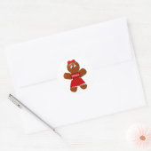 Gingerbrood Girl Cookie Sticker (Envelop)