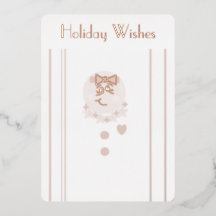 "Gingerbrood Girl" Flat Folie Holiday Kaart