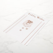 "Gingerbrood Girl" Flat Folie Holiday Kaart (Gedraaid)