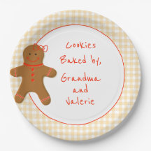 Gingerbrood Girl Gingham Gingham Gecontroleerde Ho