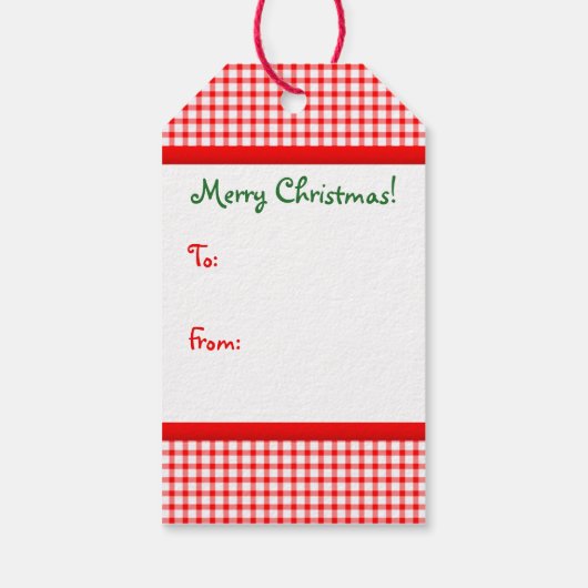 Gingerbrood Girl-kerst Cadeaulabel (Achterkant)