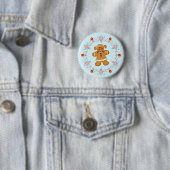Gingerbrood Girl Ronde Button 5,7 Cm (In situ)