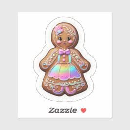 Gingerbrood Girl Sticker