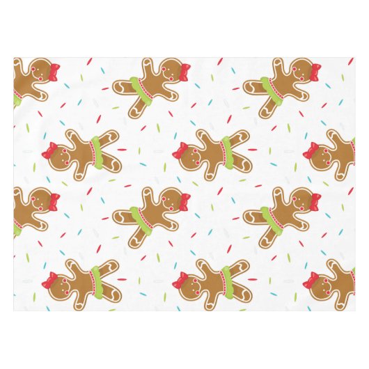 Gingerbrood Girls Tablecloth Tafelkleed (Voorkant (Horizontaal))