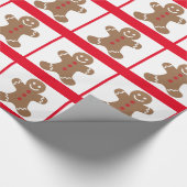 Gingerbrood glimlachen cadeaupapier (Hoek)