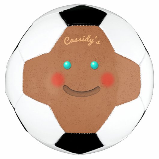 Gingerbrood glimlachen voetbal (Voorkant)