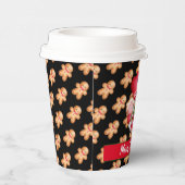 Gingerbrood Gnome Aanpassen kleur en tekst Papieren Bekers (Rechts)