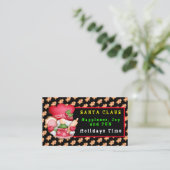 Gingerbrood Gnome Aanpassen kleur en tekst Visitekaartje (Staand voorkant)