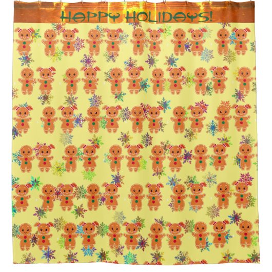 Gingerbrood Goodness - Holiday Douchegordijn (Voorkant)