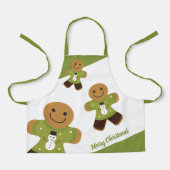 Gingerbrood Green Sweater Holiday Kerstmis Apron Schort (Voorkant)