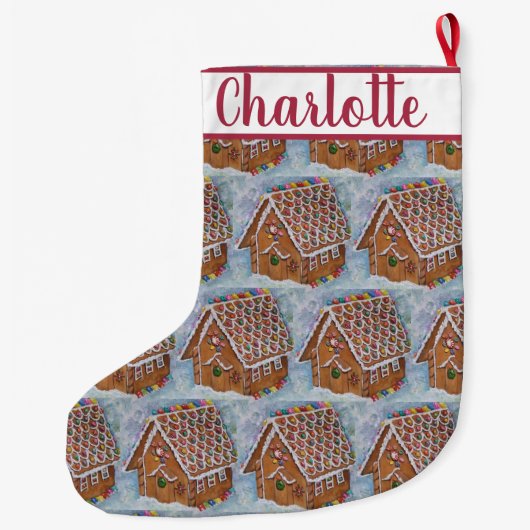 Gingerbrood Grote Kerstsok (Achterkant)