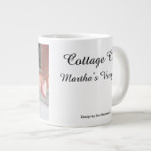 Gingerbrood Harten in sneeuw - Martha's wijntuin Grote Koffiekop (Voorkant rechts)