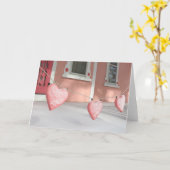 Gingerbrood Harten in sneeuw - Martha's wijntuin Kaart (Gele Bloem)