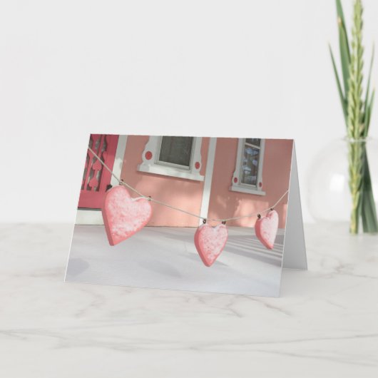 Gingerbrood Harten in sneeuw - Martha's wijntuin Kaart (Voorkant)