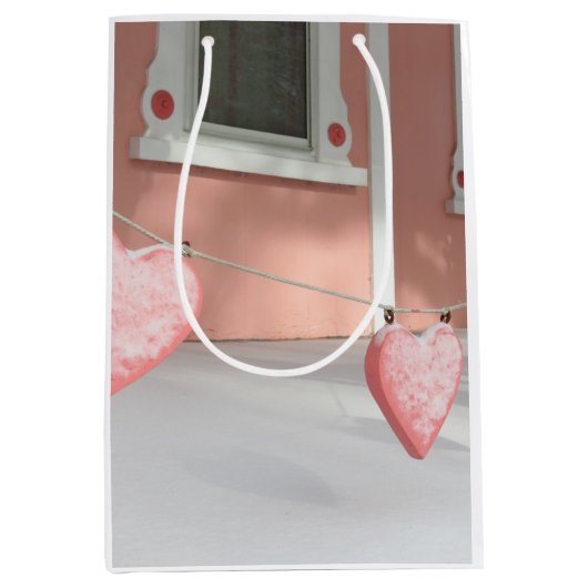 Gingerbrood Harten in sneeuw - Martha's wijntuin Medium Cadeauzakje (Voorkant)