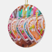 Gingerbrood Heart Cookies Lebkuchen Valentijn Keramisch Ornament (Links)