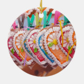 Gingerbrood Heart Cookies Lebkuchen Valentijn Keramisch Ornament (Achterkant)