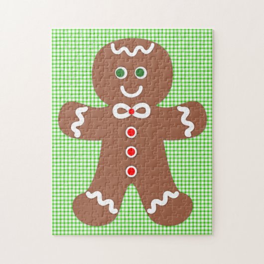 Gingerbrood Holiday Boy Legpuzzel (Verticaal)
