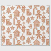 Gingerbrood Holiday Cadeaupapier (Vlak)