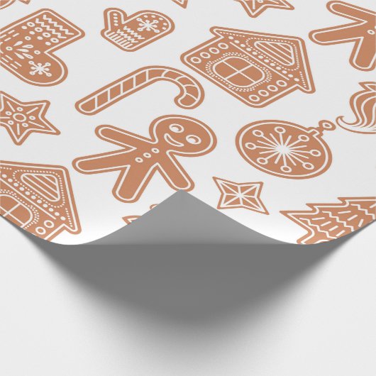 Gingerbrood Holiday Cadeaupapier (Hoek)
