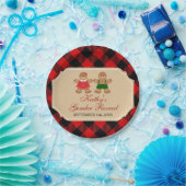 Gingerbrood Holiday Geslacht Papieren Bordje (Feest)