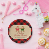 Gingerbrood Holiday Geslacht Papieren Bordje (Feest)