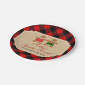 Gingerbrood Holiday Geslacht Papieren Bordje (Gekanteld)