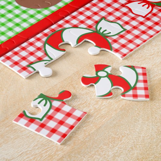 Gingerbrood Holiday Legpuzzel (Zijkant)