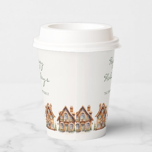 Gingerbrood Holiday Papieren Bekers (Rechts)