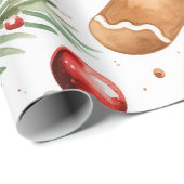 Gingerbrood Holiday Patroon Cadeaupapier (Rol Hoek)