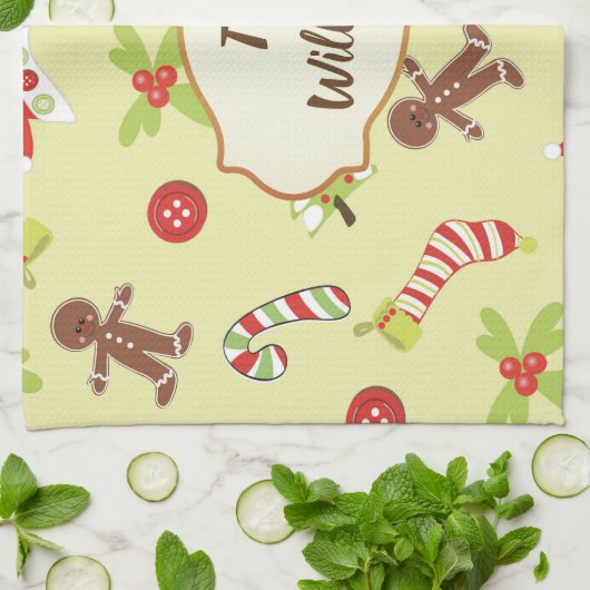 Gingerbrood Holiday Theedoek (Gevouwen)