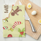 Gingerbrood Holiday Theedoek (Quarter Fold)