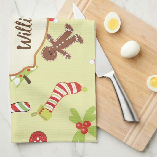 Gingerbrood Holiday Theedoek (Quarter Fold)