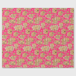 Gingerbrood Holiday Village Cadeaupapier