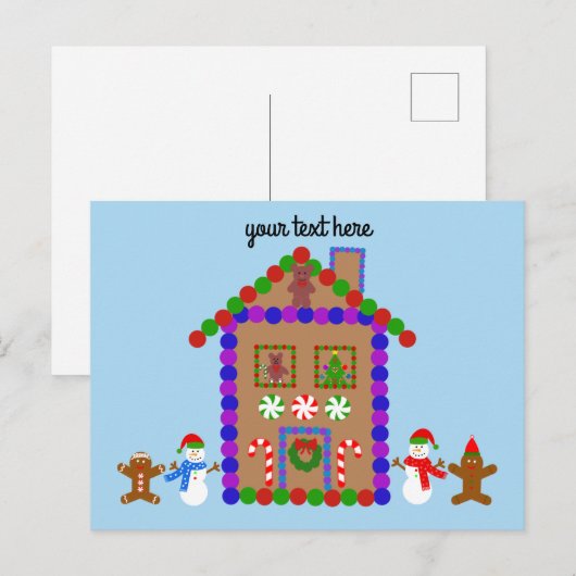 Gingerbrood House #1 Briefkaart (Voorkant / Achterkant)