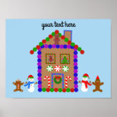 Gingerbrood House #1 Poster (Voorkant)