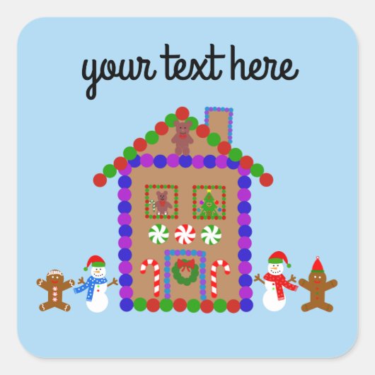 Gingerbrood House #1 Stickers (Voorkant)