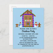 Gingerbrood House #1 Uitnodiging Briefkaart (Voorkant / Achterkant)