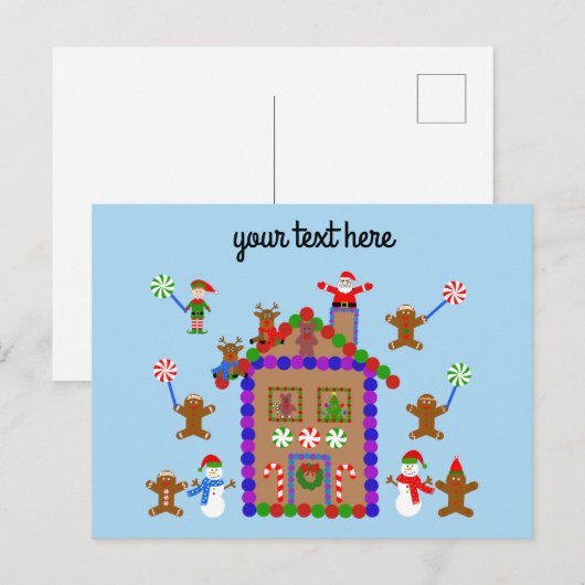 Gingerbrood House #2 Briefkaart (Voorkant / Achterkant)